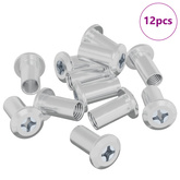 Nakretka Zamkowa 12 szt. Nikiel M6 x 15 mm Stal