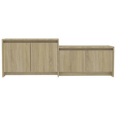vidaXL Szafka pod TV, dąb sonoma, 146,5x35x50 cm