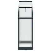Szklarnia Ogrodowa z drzwiami antracytowy 183,5 x 63,5 x 207 cm