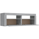 vidaXL Szafka pod TV z LED, szary dąb sonoma, 120x35x40 cm w kolorze cm
