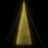 vidaXL Stożkowa choinka z lampek, 1544 ciepłych białych LED, 500 cm