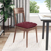 Poduszki na siedziska 4 pcs Czerwone wino 40 x 40 x 6 cm