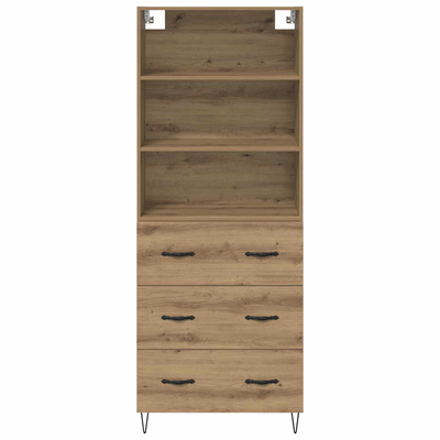 Highboard 2 szt. Dąb rzemieślniczy 69,5 x 34 x 180 cm