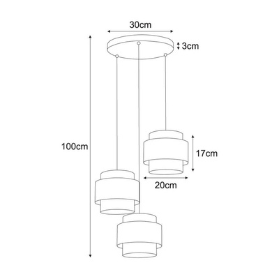 Lampa wisząca K-5282 z serii AMOS
