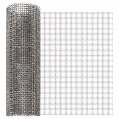 Siatka ekranowa 40 x 500 cm 3 Mesh Stal nierdzewna 201 srebrny
