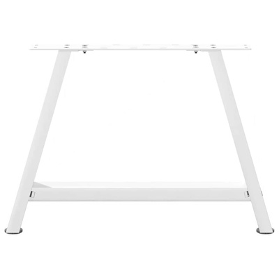 Nogi do stolika kawowego w kształcie litery A 2 szt. Białe 60x(42-43) cm Stal