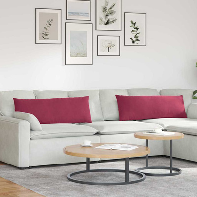 Poduszki na sofę 2 pcs Czerwone wino 120 x 40 cm