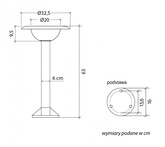 Lampa ogrodowa stojąca 1081-63