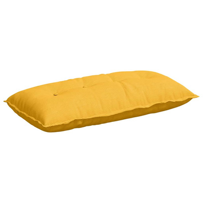 Poduszka na plecy Jasnożółty 100 x 50 cm Tkanina sztruksowa