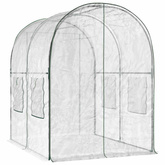 Szklarnia z ramą 160 x 200 x 192,5 cm PVC przezroczysty