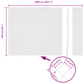Ogrodzenie łańcuchowe 10 x 1,6 m Stal galwanizowana srebrny