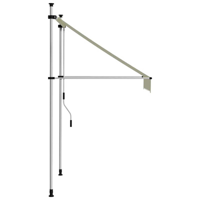 Markiza zwijana ręcznie, 100 cm, kremowa