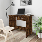 vidaXL Biurko, przydymiony dąb, 100x50x76 cm, materiał drewnopochodny model standard