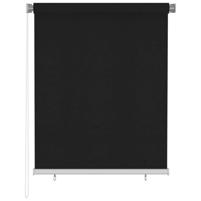 vidaXL Roleta zewnętrzna, 120x140 cm, czarna
