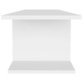 Wisząca szafka telewizyjna, biała, 103x30x26,5 cm, płyta