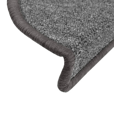 Maty na schody 10 szt. 56x17x3 cm Ciemnoszary Półokrągły
