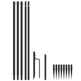 vidaXL Choinka z lampek, wewn./zewn., 576 niebieskich diod LED, 3,6 m