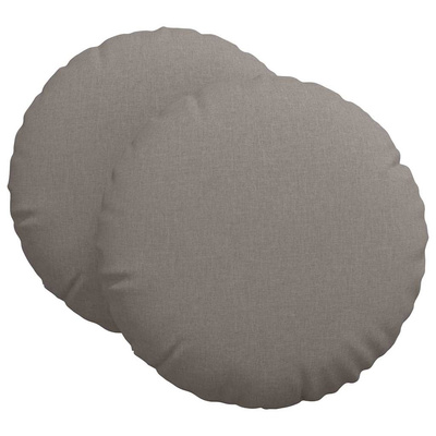 Poduszki na siedziska 2 pcs Ciemnoszary ?80 x 29 cm tkanina