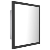 vidaXL Lustro łazienkowe LED, szare, 40x8,5x37cm, akryl
