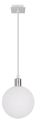 Lampa wisząca biały klosz kula 15cm Oden 31-03287