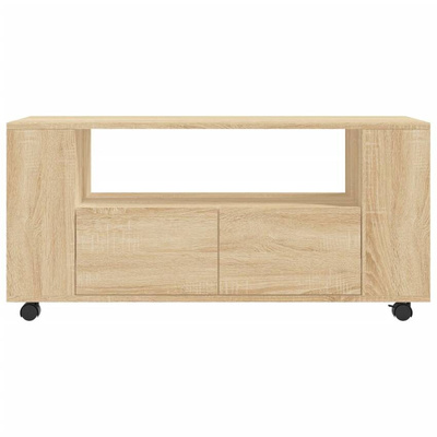 vidaXL Szafka pod TV, dąb sonoma, 102x34,5x43, materiał drewnopochodny