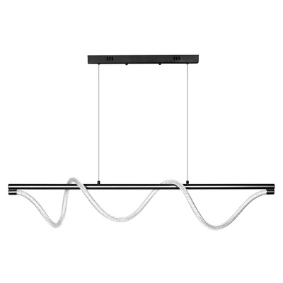 Lampa wisząca Serpente DDXZ003 55W czarna - wężyk splot