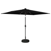 Parasol ogrodowy z oświetleniem LED i podstawą 200 x 300 cm