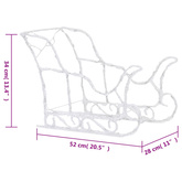 vidaXL Świąteczna dekoracja: renifery z saniami, 280x28x55 cm, akryl model standard