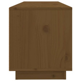 vidaXL Szafka pod TV, miodowy brąz, 100x34x40 cm, lite drewno sosnowe