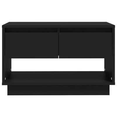vidaXL Szafka pod TV, czarna, 70x41x44 cm, materiał drewnopochodny