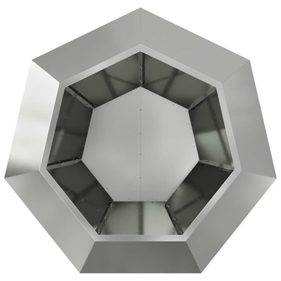 Donica Srebrny 100 x 100 x 80 cm Stal Galwanizowana