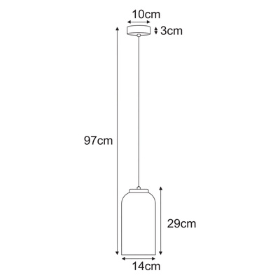 Lampa wisząca K-5621 z serii CAPRI
