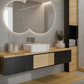 BATERIA UMYWALKOWA PODTYNKOWA PAROS INVENA TREND, CHROM