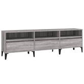 vidaXL Szafka pod TV, szary dąb sonoma, 150x30x44,5 cm wariant 8