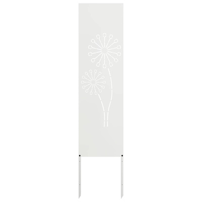 Ekran zapewniający prywatność w ogrodzie Biały 32 x 140 cm