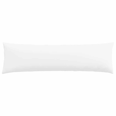 Poduszki na sofę 2 pcs Biały 145 x 40 cm tkanina
