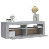 vidaXL Szafka pod TV z LED, szary dąb sonoma, 120x35x40 cm w kolorze cm