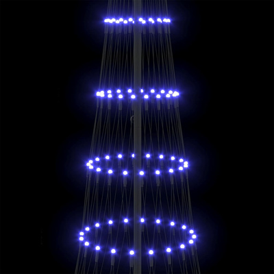 Choinka świąteczna LED z podstawą Niebieski 302,5 cm Metal