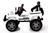 Auto na Akumulator S2388 Pilot Światła LED Radio Jeep Biały 4x45W