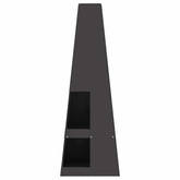 Kominek Czarny 35 x 35 x 100 cm Stal