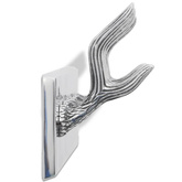 Wieszaki na płaszcze, 4 szt., srebrne, aluminiowe