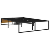 Rama łóżka, czarna, metalowa, 120 x 200 cm