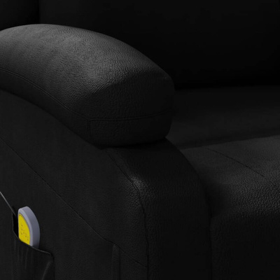 vidaXL Fotel masujący, czarny, sztuczna skóra wariant 8