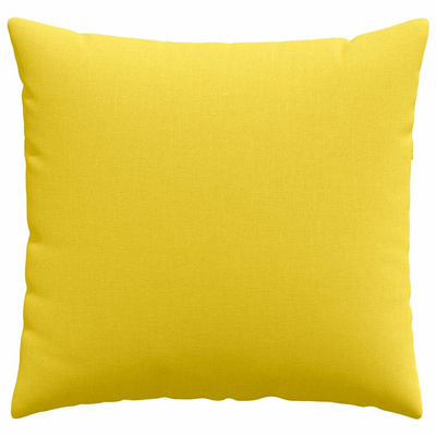 Poduszki na sofę 2 pcs Jasnożółty 50 x 50 cm tkanina