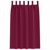 Firany blackout z kółkami 2 pcs Czerwone wino 175 x 140 cm