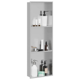 Nisza prysznicowa srebrny 90 x 30 x 9,5 cm Stal nierdzewna