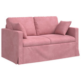 Sofa Różowy 138 x 78 x 80 cm Aksamit
