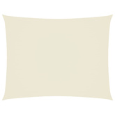 Prostokątny żagiel ogrodowy z tkaniny oxford, 4x6 m, kremowy