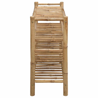 Stojak na buty z półką Naturalny 68 x 28 x 63 cm Bambus