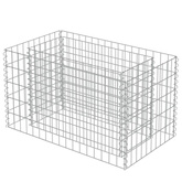 vidaXL Podwyższona donica gabionowa, galwanizowana stal, 90x50x50 cm